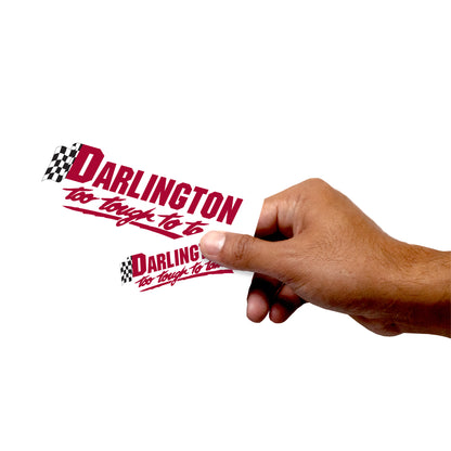 Darlington Raceway - 5 Logo Minis (Mixed Sizes) - Official NASCAR - Reusable Vinyl Decals