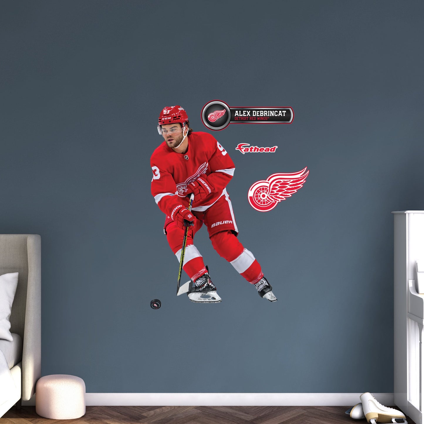 Detroit Red Wings: Alex DeBrincat         - Officially Licensed NHL Removable     Adhesive Decal