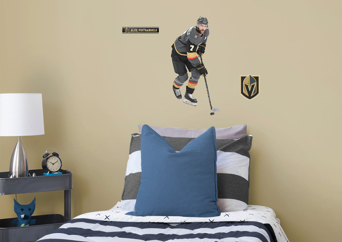 Vegas Golden Knights: Alex Pietrangelo         - Officially Licensed NHL Removable Wall   Adhesive Decal