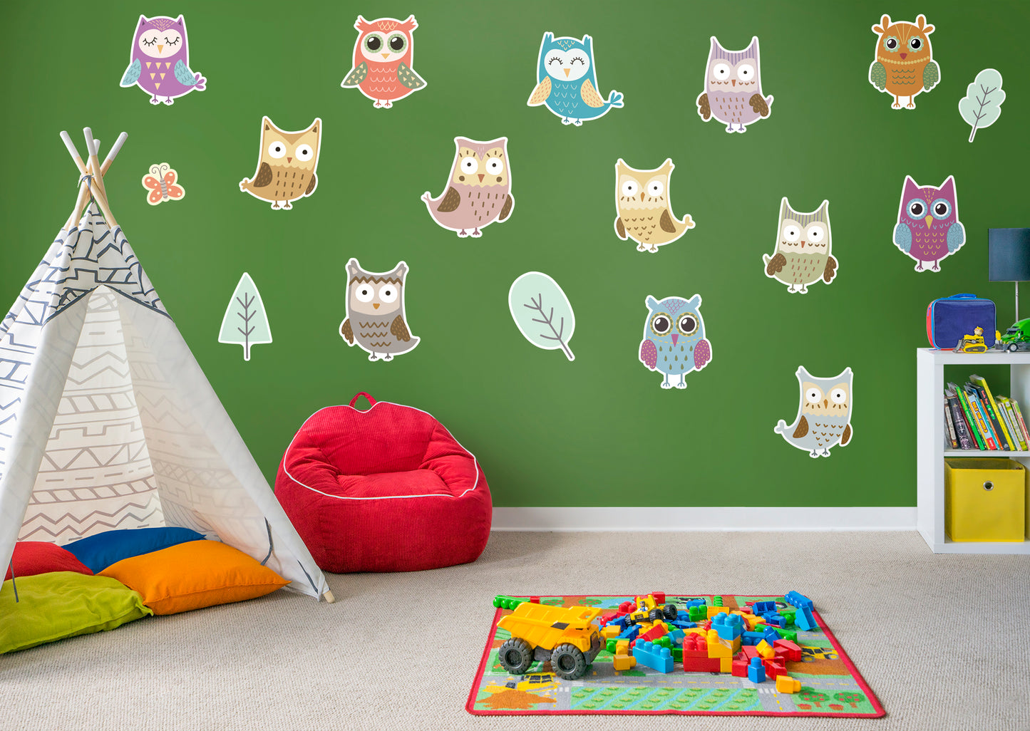 Nursery: Owl Family Collection        -   Removable Wall   Adhesive Decal