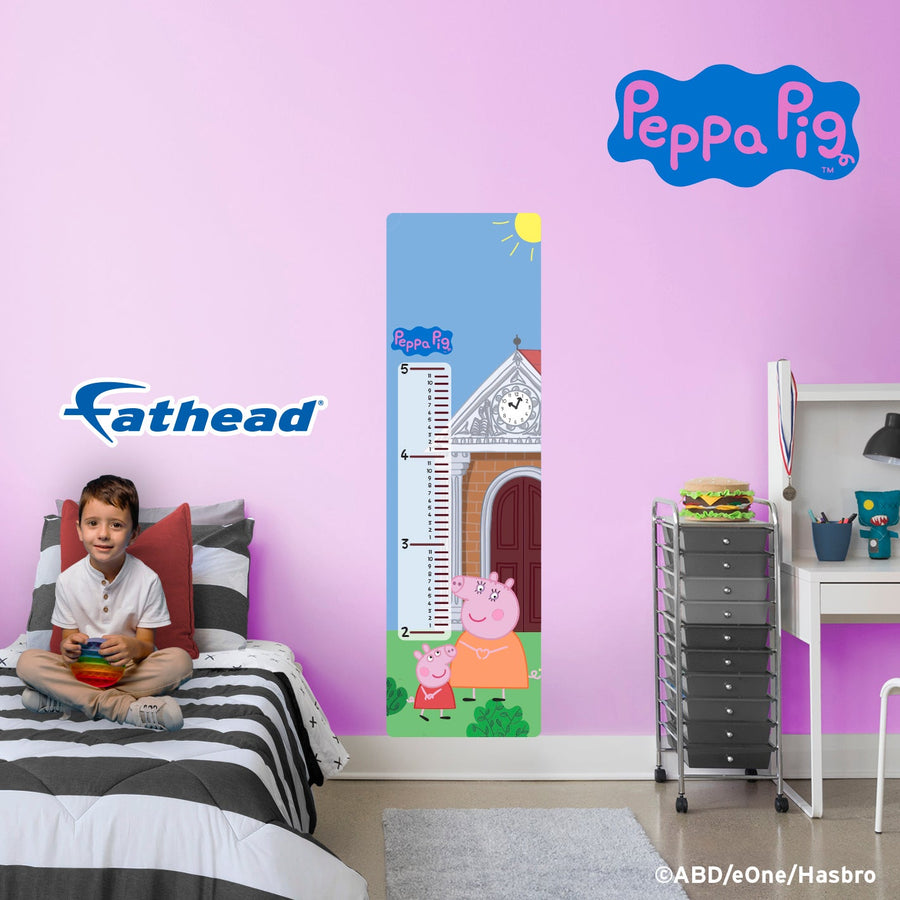 Peppa Pig - Growth Chart - Official Hasbro - Peppa Pig - Reusable Vinyl Wall Decal #1
