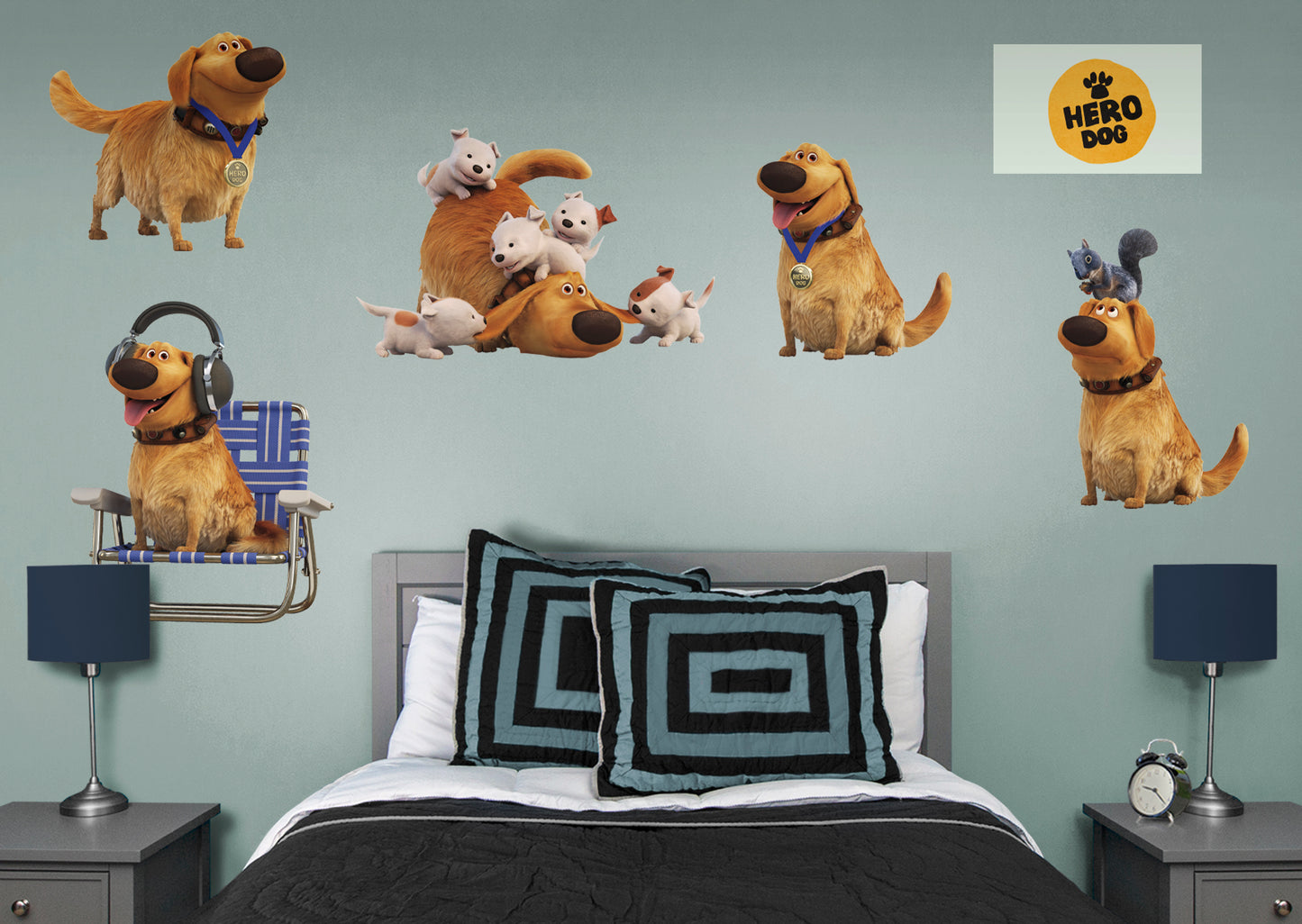 Dug Days:  Dug Collection        - Officially Licensed Disney Removable Wall   Adhesive Decal