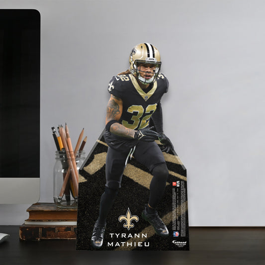 New Orleans Saints: Tyrann Mathieu Mini Cardstock Cutout - Officially Licensed NFL Stand Out
