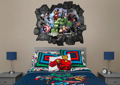 Avengers: Broken Wall 8 Instant Window - Officially Licensed Marvel Removable Adhesive Decal