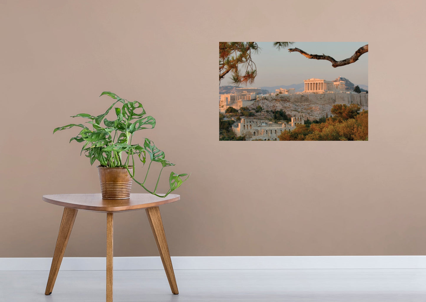 Popular Landmarks: The Acropolis of Athens Realistic Poster - Removable Adhesive Decal