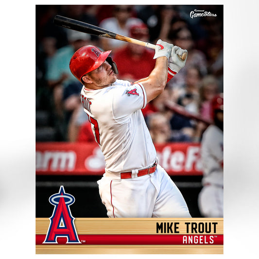 Los Angeles Angels Mike Trout Fathead Giant Removable Wall Mural