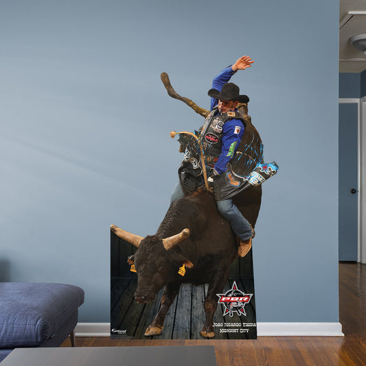 PBR: Joao Ricardo Vieira- Midnight City Life-Size Foam Core Cutout - Officially Licensed Pro Bull Riding Stand Out
