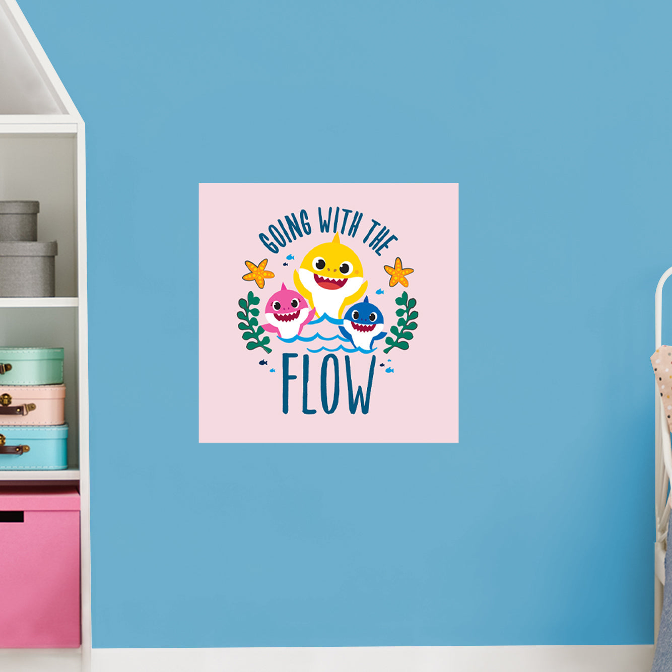Baby Shark: Flow Poster - Officially Licensed Nickelodeon Removable Adhesive Decal