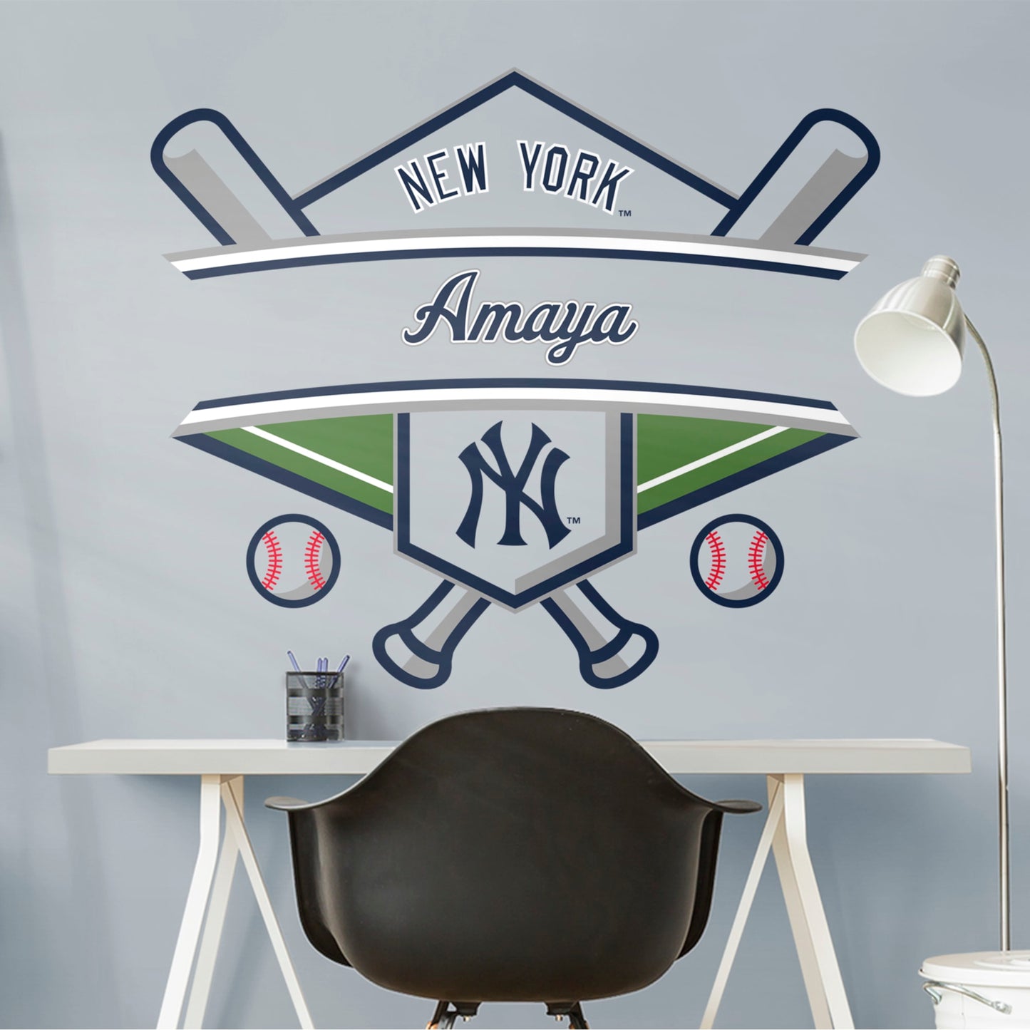 Mens MLB Team Apparel New York Yankees DEREK JETER Baseball Shirt NAVY –
