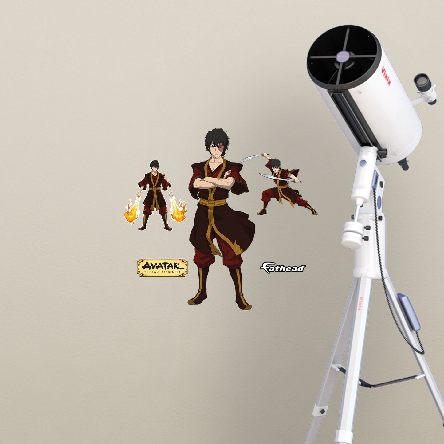Avatar The Last Airbender: Zuko RealBigs        - Officially Licensed Nickelodeon Removable     Adhesive Decal