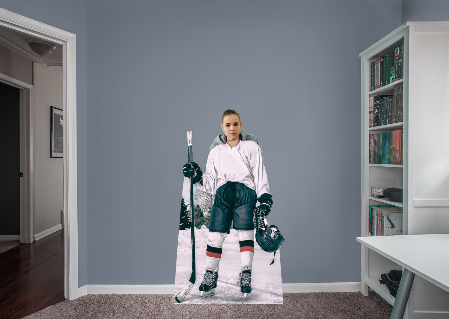 Sports:  Hockey Stand In  Life-Size   Foam Core Cutout  -      Stand Out
