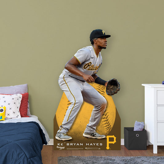 Pittsburgh Pirates: Ke'Bryan Hayes   Life-Size   Foam Core Cutout  - Officially Licensed MLB    Stand Out