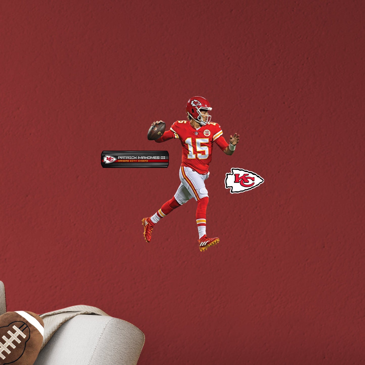 Kansas City Chiefs: Patrick Mahomes II - Officially Licensed NFL Removable Adhesive Decal