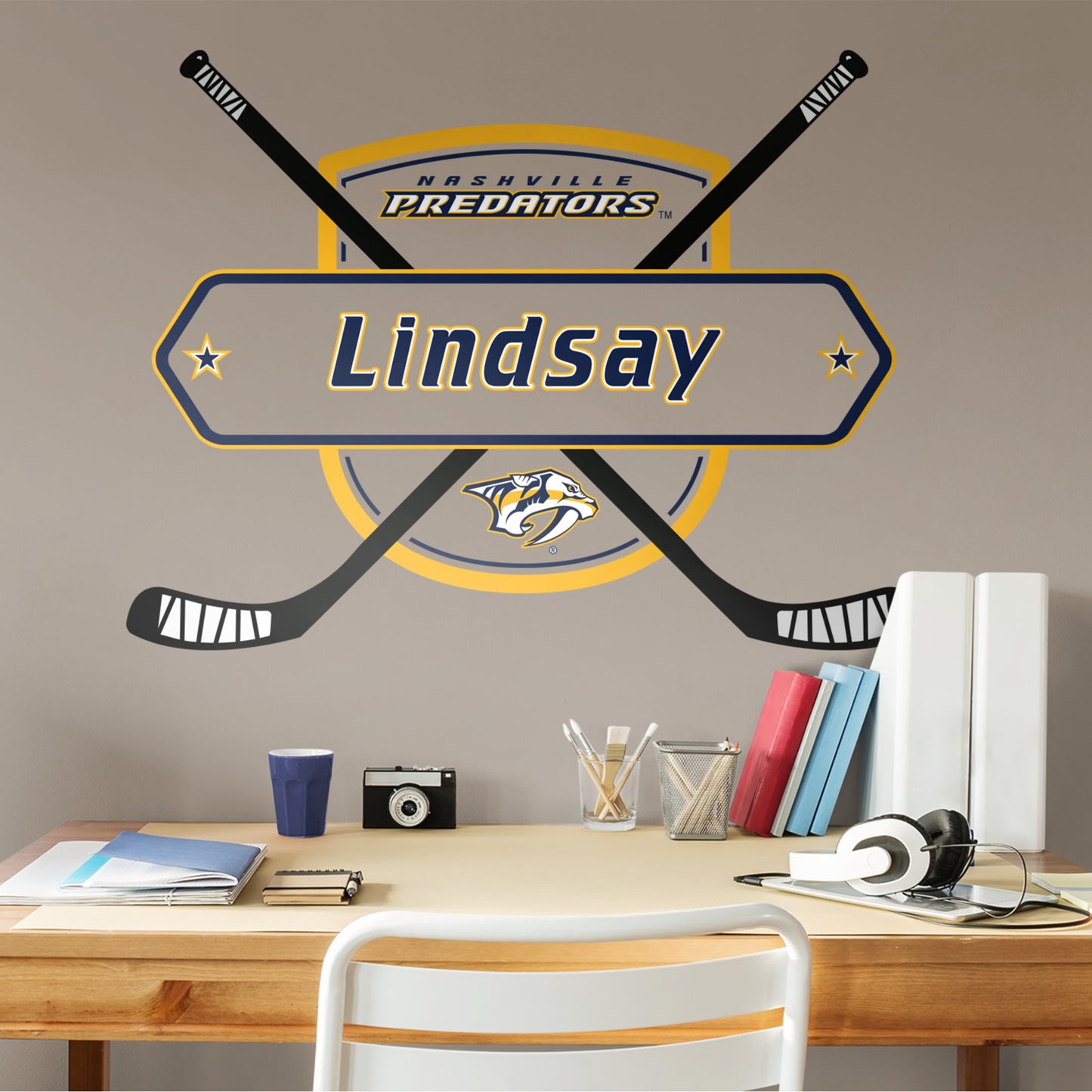 Nashville Predators: Personalized Name - Officially Licensed NHL Transfer Decal