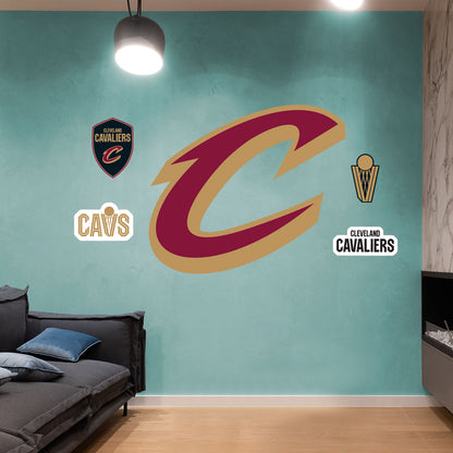 Cleveland Cavaliers:  2022 C Logo        - Officially Licensed NBA Removable     Adhesive Decal
