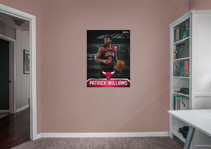 Chicago Bulls Patrick Williams 2021 GameStar        - Officially Licensed NBA Removable Wall   Adhesive Decal