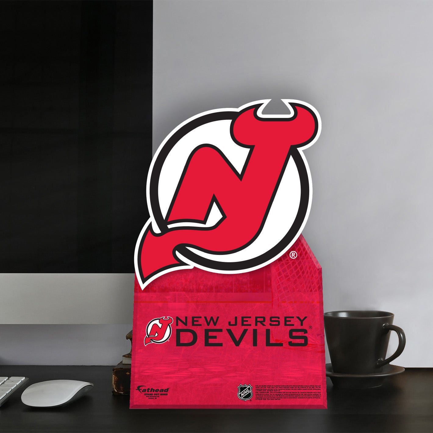 New Jersey Devils:   Logo  Mini   Cardstock Cutout  - Officially Licensed NHL    Stand Out