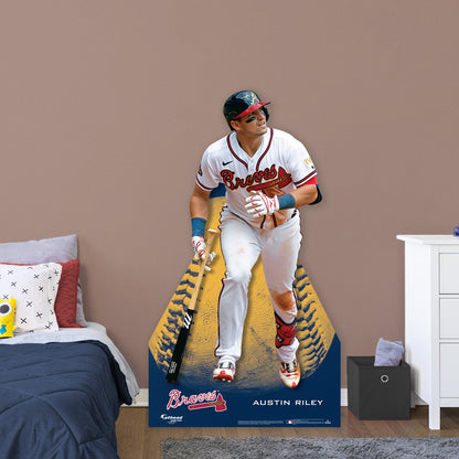 Atlanta Braves: Austin Riley   Life-Size   Foam Core Cutout  - Officially Licensed MLB    Stand Out