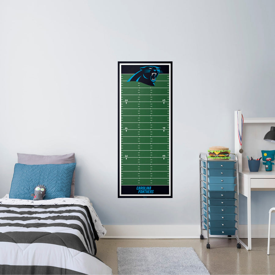 Carolina Panthers - Growth Chart - Official NFL - Reusable Vinyl Wall Decal