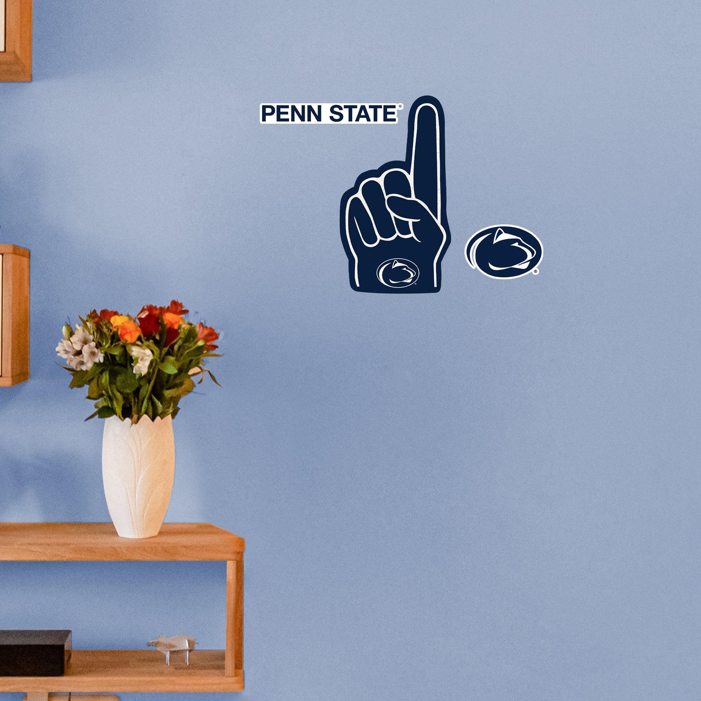 Penn State Nittany Lions:  2021  Foam Finger        - Officially Licensed NCAA Removable     Adhesive Decal