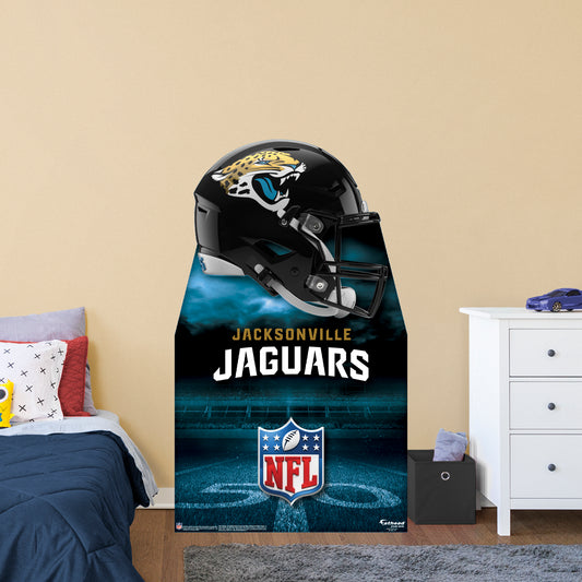 Jacksonville Jaguars:   Helmet  Life-Size   Foam Core Cutout  - Officially Licensed NFL    Stand Out