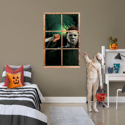 Halloween II: Michael Myers Vertical Instant Window        - Officially Licensed NBC Universal Removable     Adhesive Decal