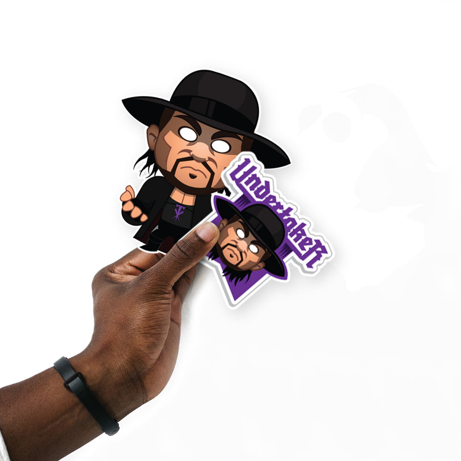 Undertaker - 5 Minis (Mixed Sizes) - Official WWE - Reusable Vinyl Decals