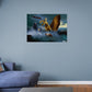 Godzilla: 1964- Ghidorah The Three-Headed Monster Movie Scene Mural - Officially Licensed Toho Removable Adhesive Decal