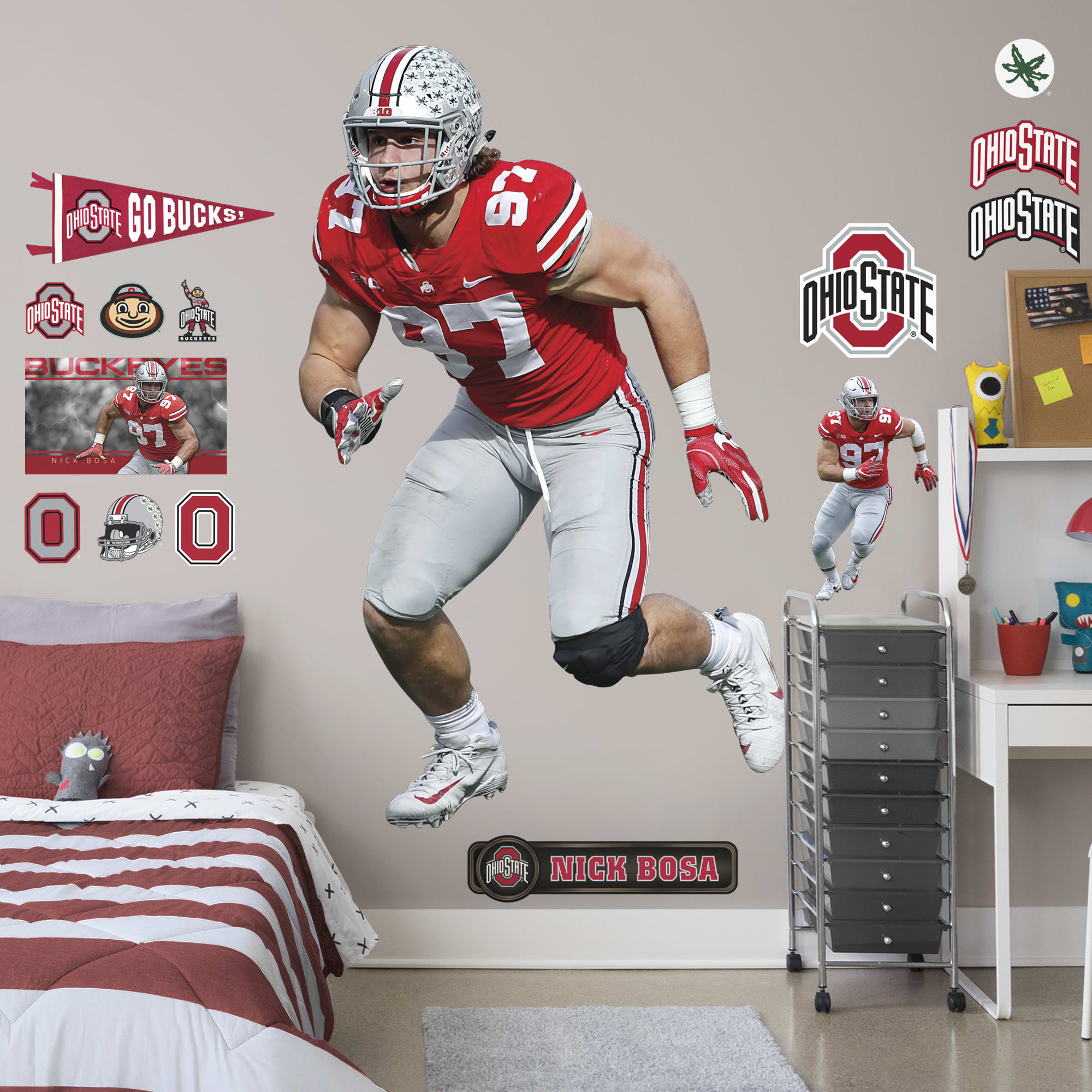 Ohio State Wall Décor & Decals tagged "athletenickbosa" Fathead