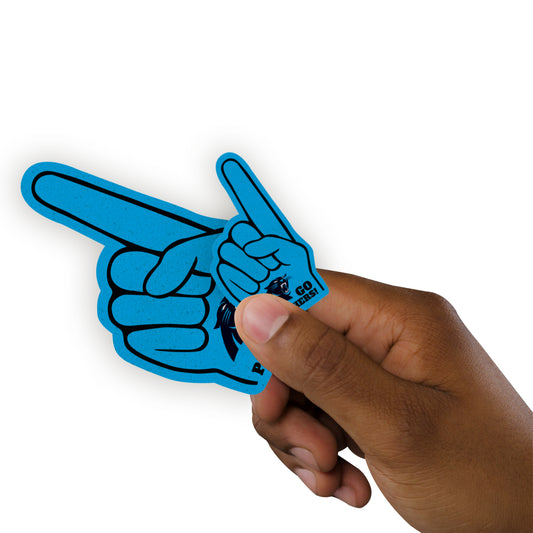 Carolina Panthers:  2021 Foam Finger MINIS        - Officially Licensed NFL Removable     Adhesive Decal