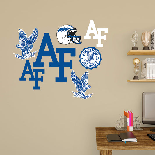 Air Force Falcons: Logo Assortment - Officially Licensed Removable Wall Decals