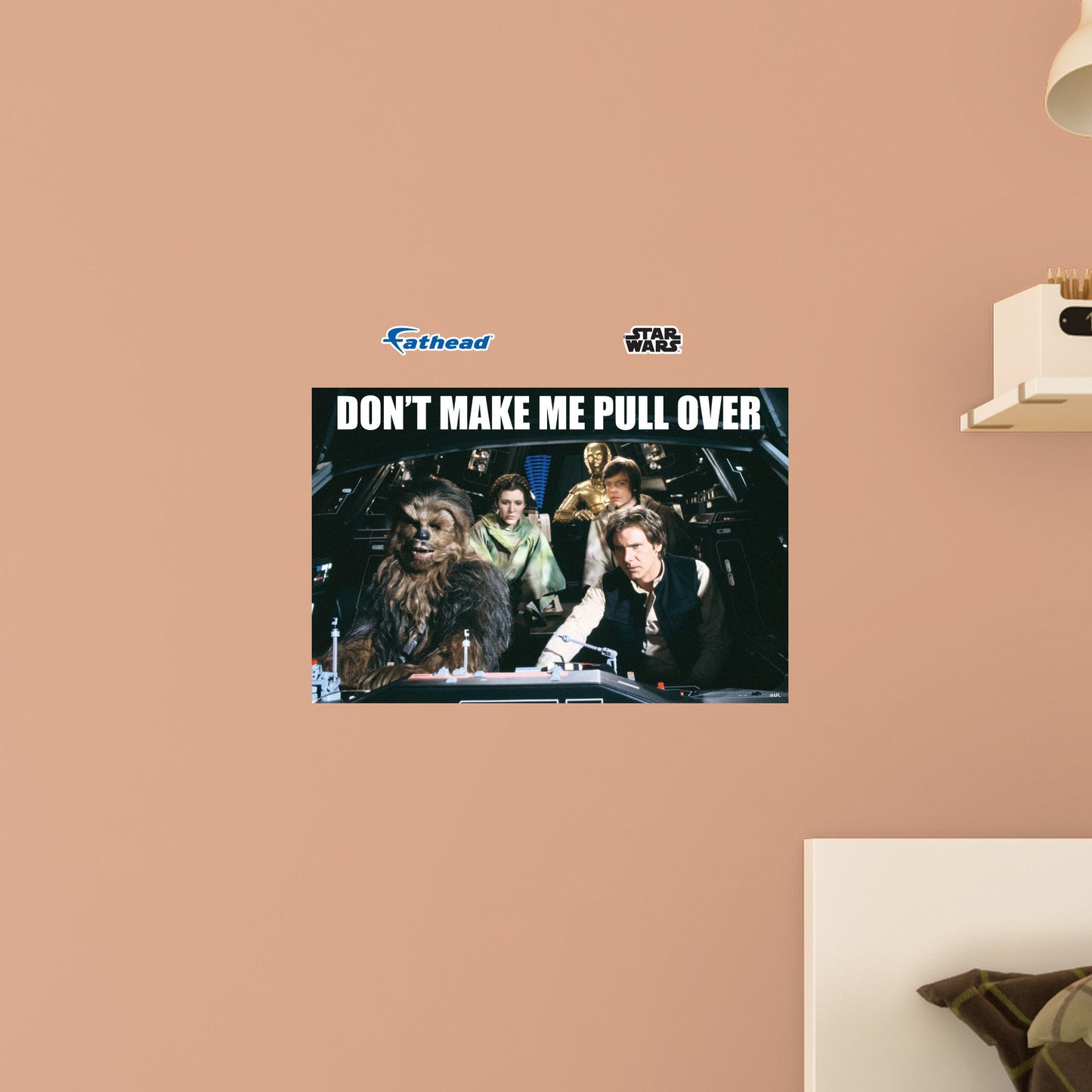 Don't Make Me Pull Over meme Poster        - Officially Licensed Star Wars Removable     Adhesive Decal