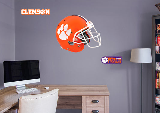 Clemson Tigers: Clemson Tigers  Helmet        - Officially Licensed NCAA Removable Wall   Adhesive Decal