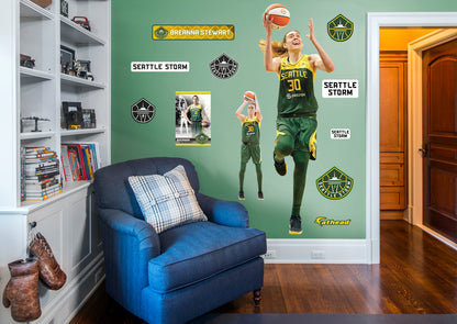 Seattle Storm: Breanna Stewart 2021        - Officially Licensed WNBA Removable Wall   Adhesive Decal