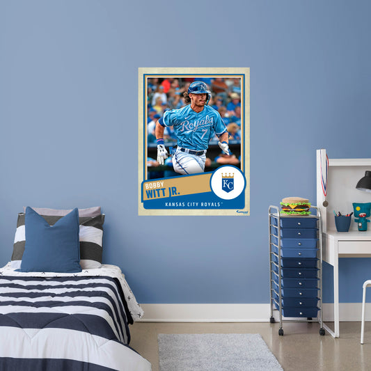 Kansas City Royals: Bobby Witt Jr. 2022 Poster        - Officially Licensed MLB Removable     Adhesive Decal