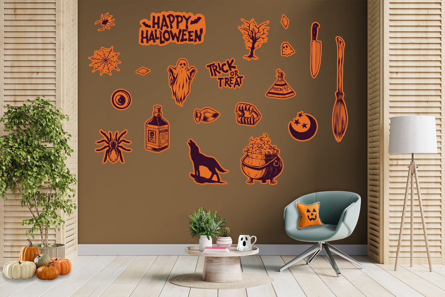 Halloween:  Poison Collection        -   Removable     Adhesive Decal
