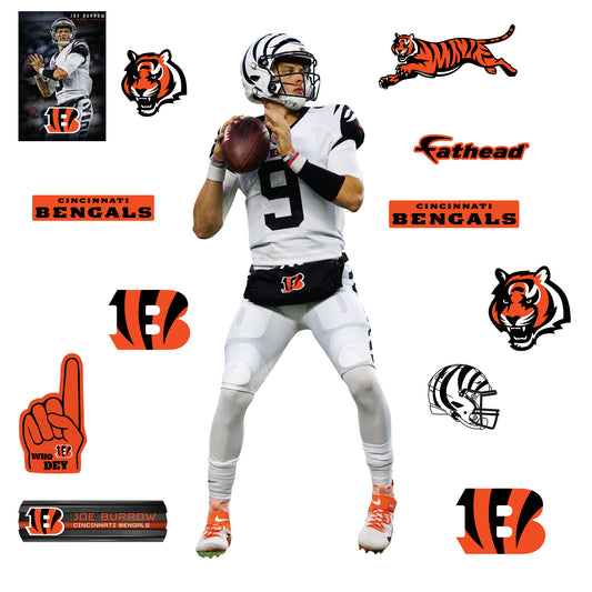 Life-Size Athlete +12 Decals (30"W x 77"H)