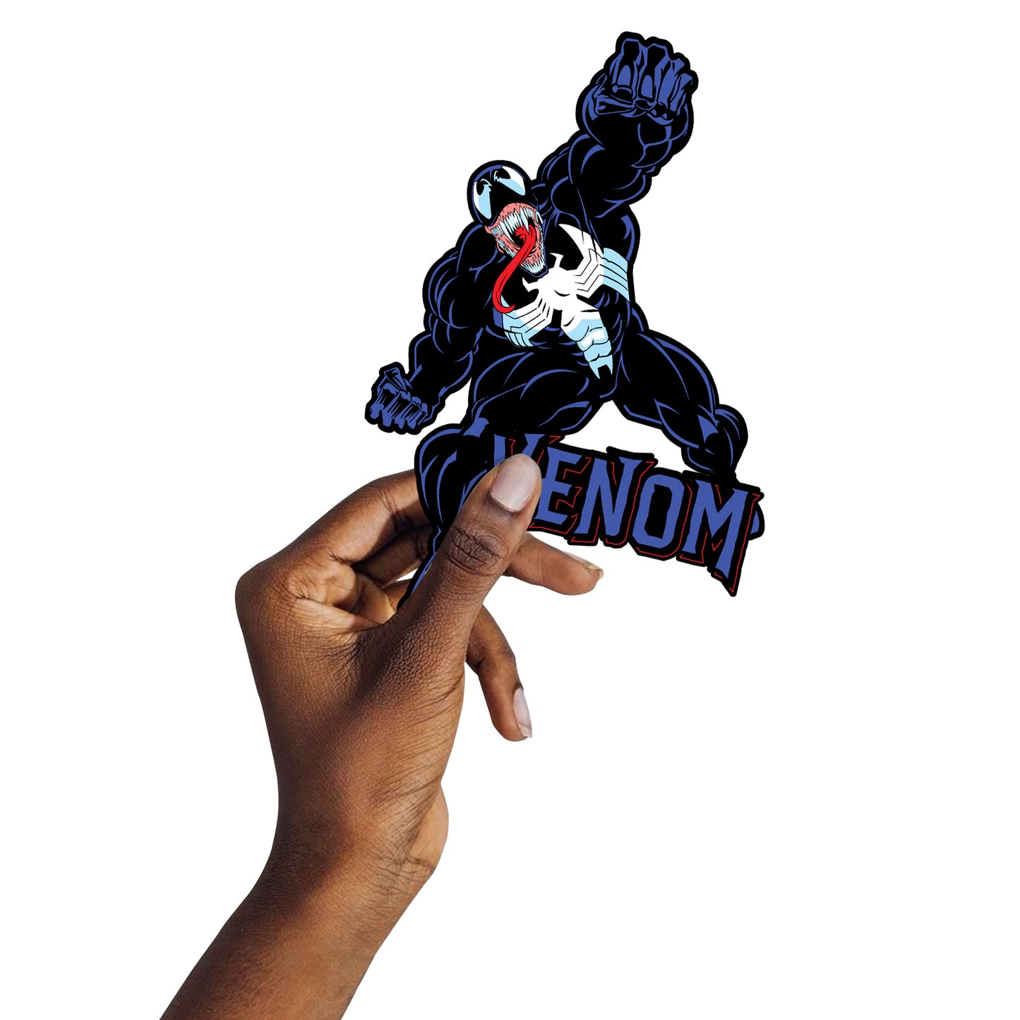 Sheet of 5 -Venom: Venom Retro Minis        - Officially Licensed Marvel Removable     Adhesive Decal