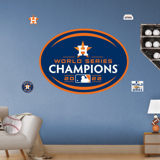 Houston Astros:  2022 World Series Champions        - Officially Licensed MLB Removable     Adhesive Decal