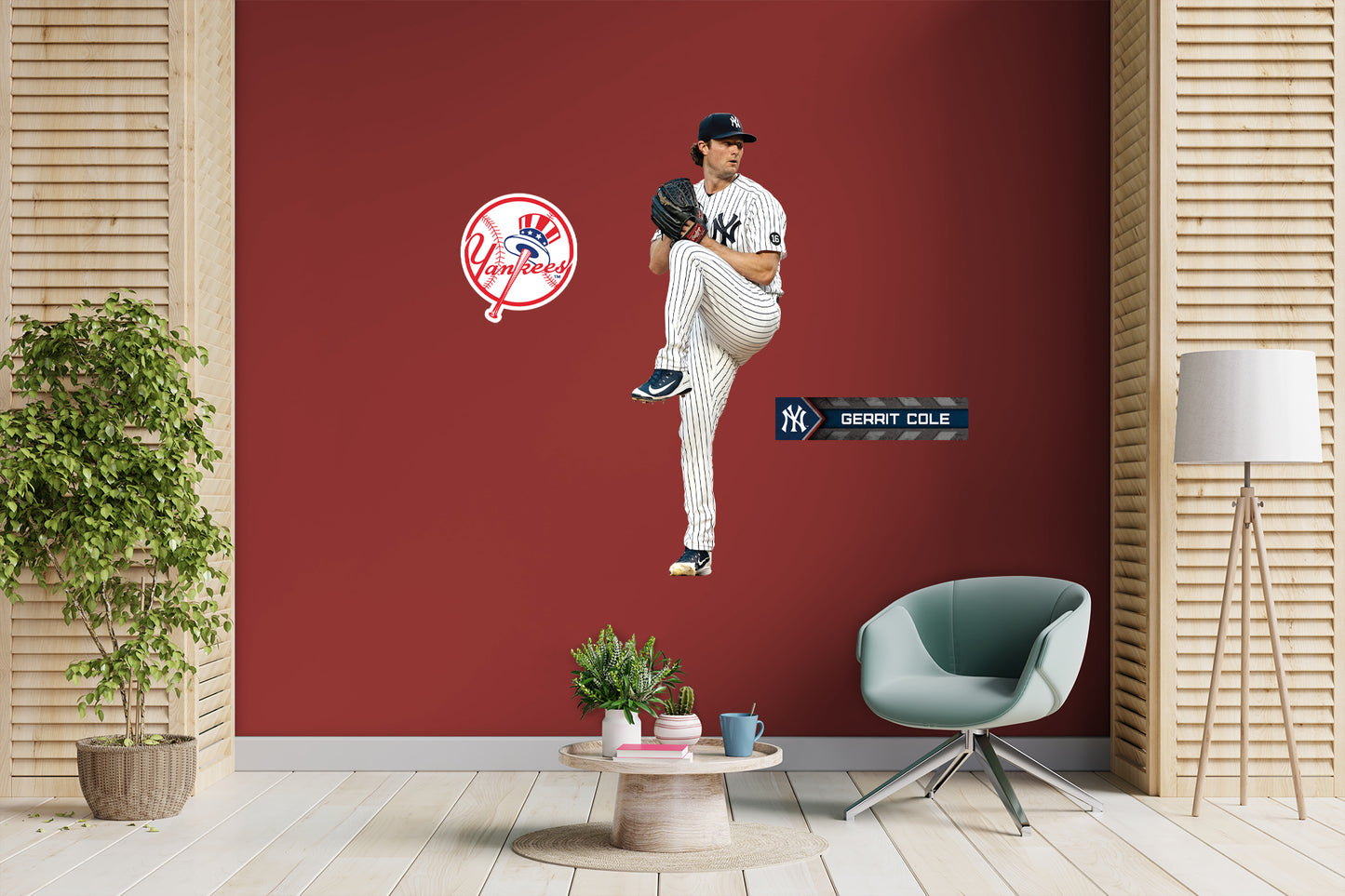 New York Yankees: Gerrit Cole 2021        - Officially Licensed MLB Removable     Adhesive Decal