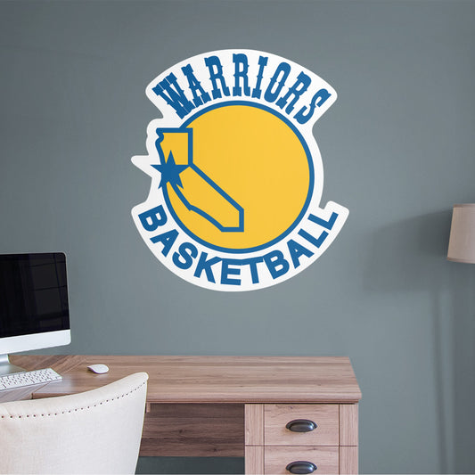 Golden State Warriors 2022 Champions NBA Classic logo type Die-cut STICKER