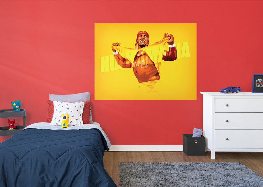 Hulk Hogan - Peel & Stick Poster - Official WWE - Reusable Vinyl Wall Decal