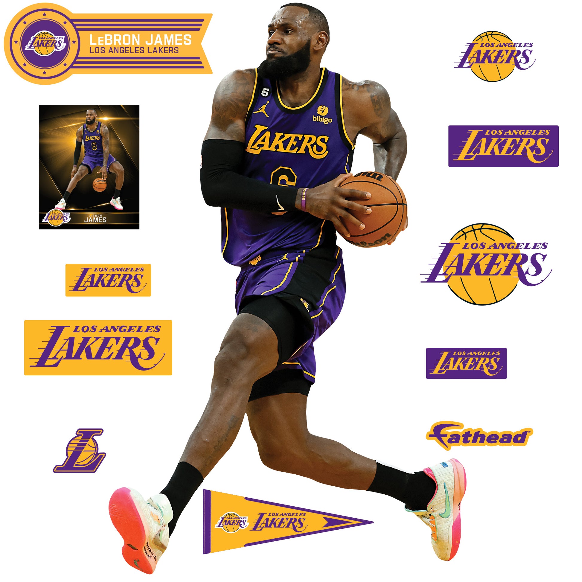 NWT Los Angeles Lakers Lebron James NBA Basketball Jersey Black Mens size  Large
