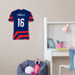 Rose Lavelle Jersey Graphic Icon - Officially Licensed USWNT Removable Adhesive Decal