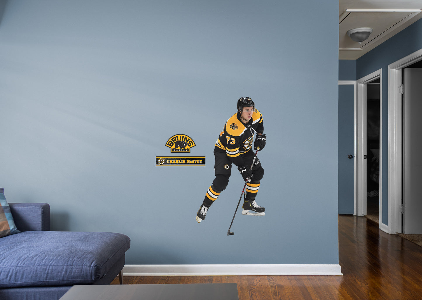 Boston Bruins: Charlie McAvoy 2021        - Officially Licensed NHL Removable Wall   Adhesive Decal