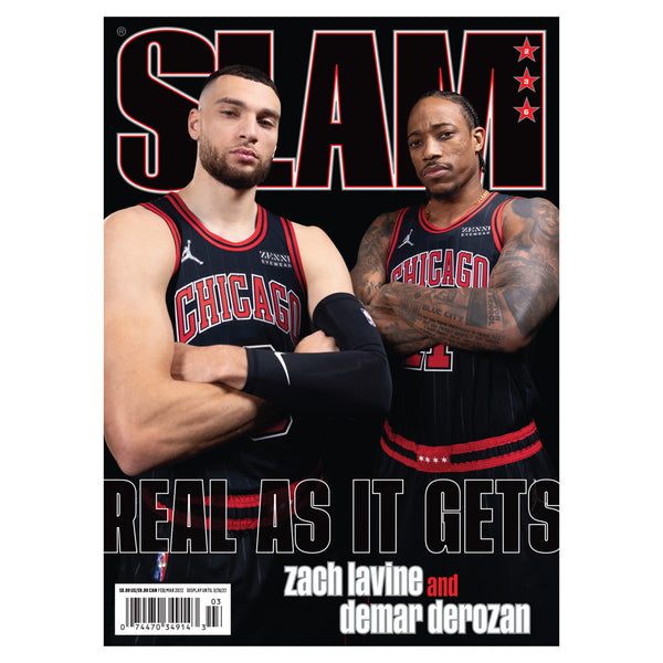 47 Slam Cover Tee - DeMar DeRozan + Zach LaVine (SLAM 236) Red / M