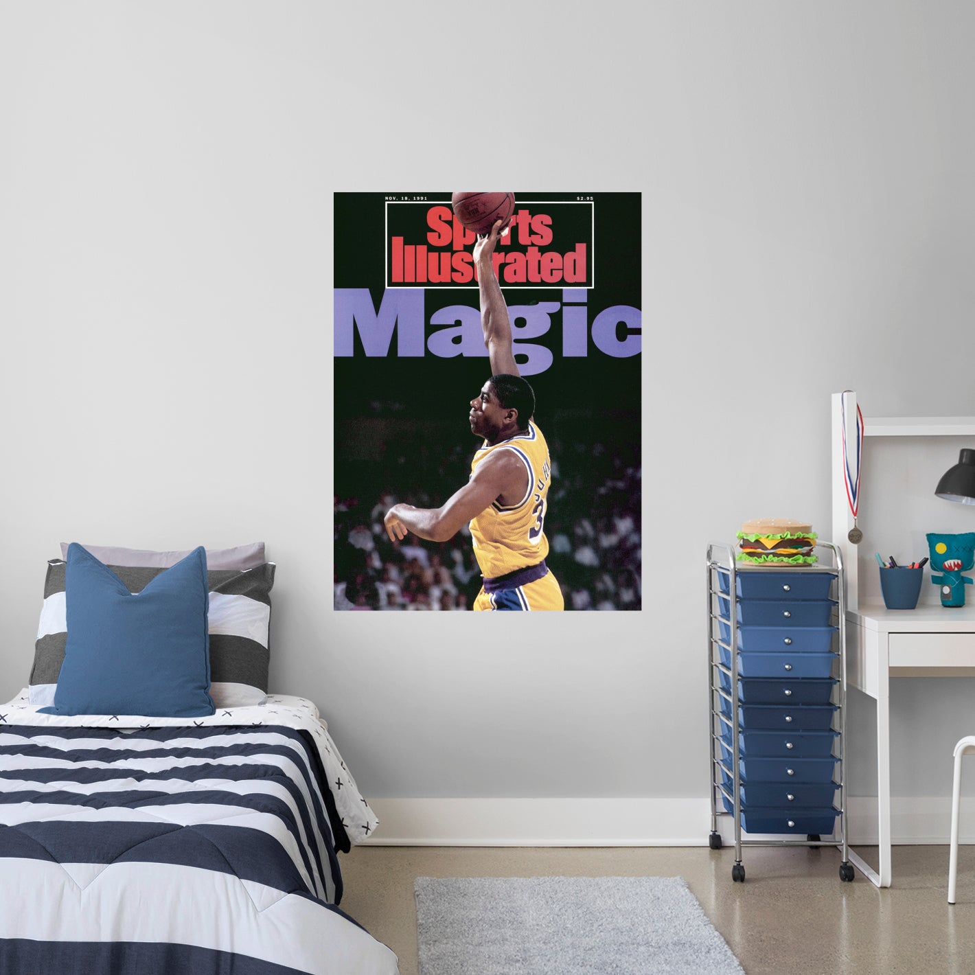 Magic Johnson Los Angeles Lakers Fathead Life Size Removable Wall Decal