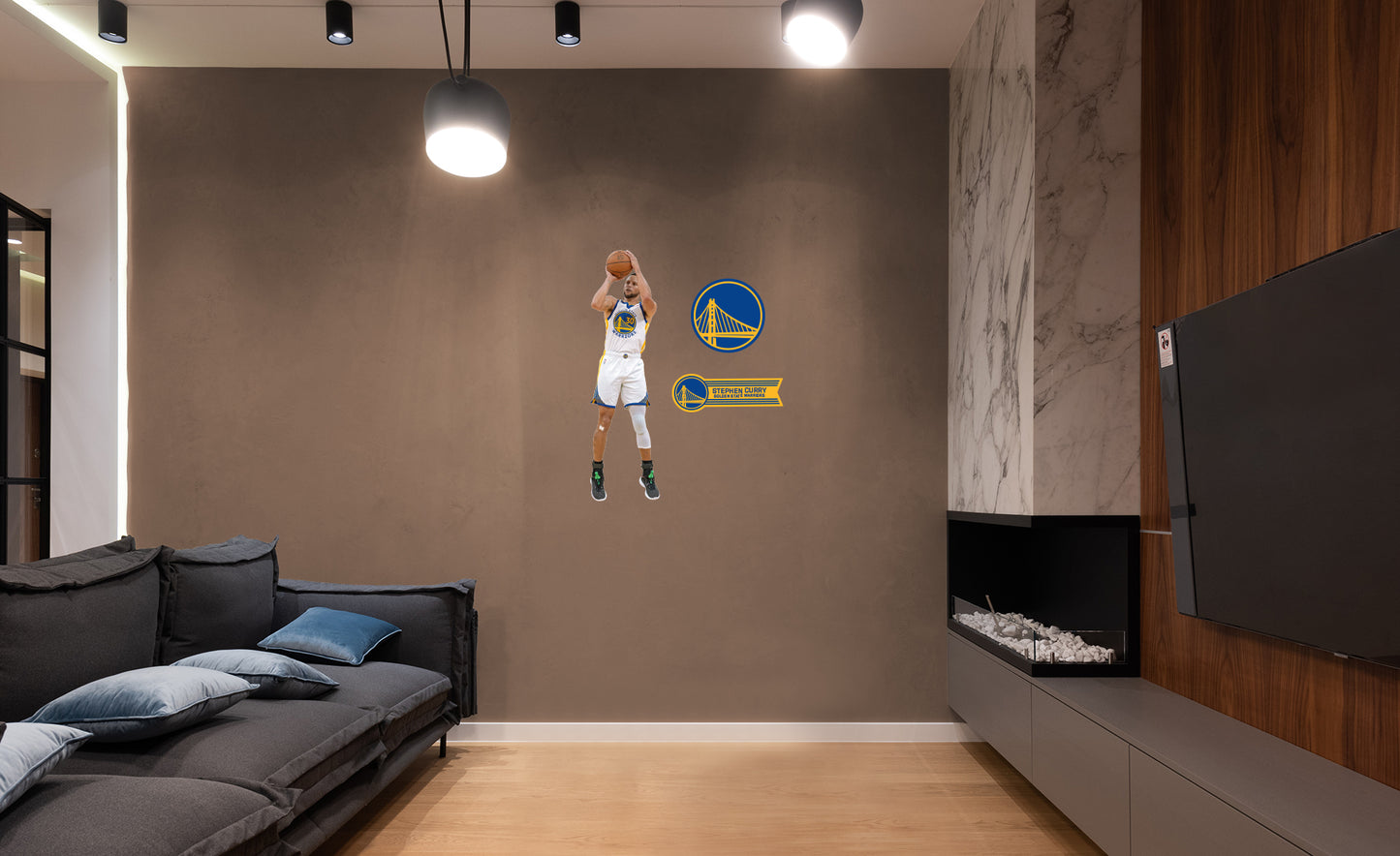Golden State Warriors: Stephen Curry  Jumper        - Officially Licensed NBA Removable     Adhesive Decal
