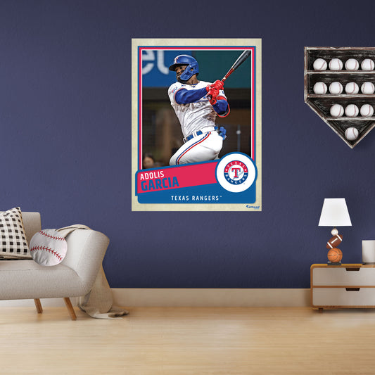 Texas Rangers: Adolís Garcia  Poster        - Officially Licensed MLB Removable     Adhesive Decal