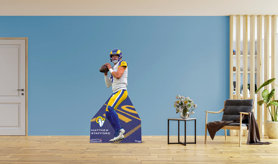 Matthew Stafford - Life-Size Stand Out - Official NFL - Los Angeles Rams - Foam Core Cutout